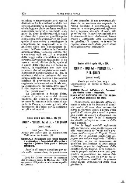 La Corte suprema di Roma raccolta periodica delle sentenze della Corte di cassazione di Roma