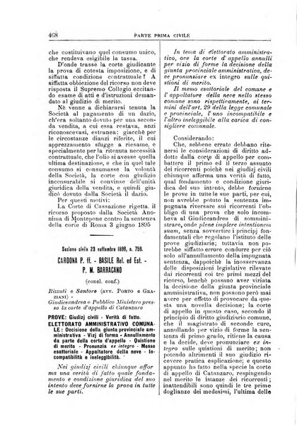 La Corte suprema di Roma raccolta periodica delle sentenze della Corte di cassazione di Roma