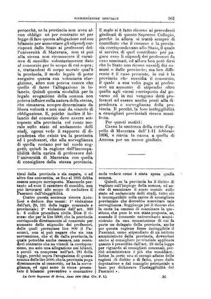 La Corte suprema di Roma raccolta periodica delle sentenze della Corte di cassazione di Roma