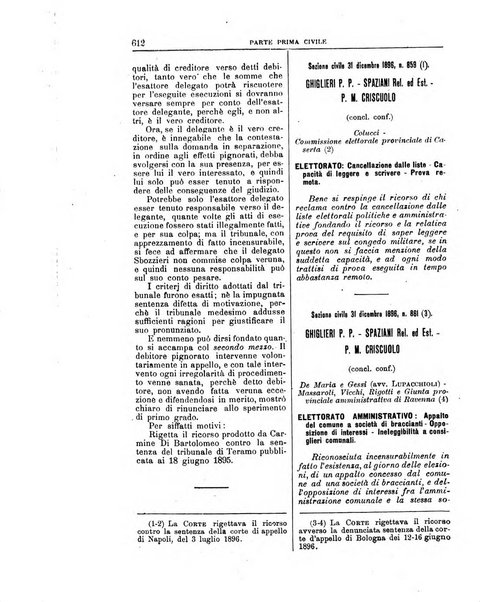 La Corte suprema di Roma raccolta periodica delle sentenze della Corte di cassazione di Roma