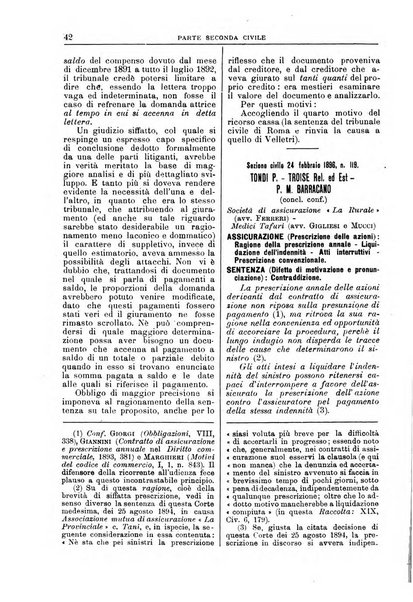 La Corte suprema di Roma raccolta periodica delle sentenze della Corte di cassazione di Roma