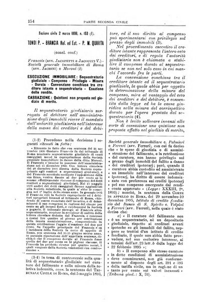 La Corte suprema di Roma raccolta periodica delle sentenze della Corte di cassazione di Roma