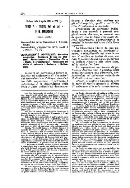 La Corte suprema di Roma raccolta periodica delle sentenze della Corte di cassazione di Roma