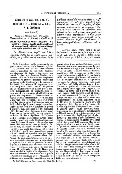 La Corte suprema di Roma raccolta periodica delle sentenze della Corte di cassazione di Roma