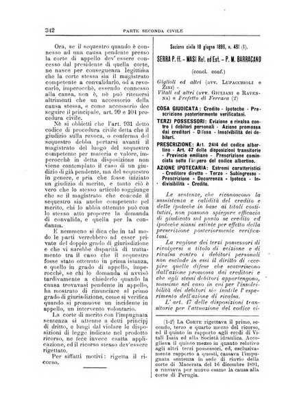 La Corte suprema di Roma raccolta periodica delle sentenze della Corte di cassazione di Roma