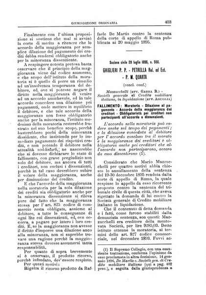 La Corte suprema di Roma raccolta periodica delle sentenze della Corte di cassazione di Roma