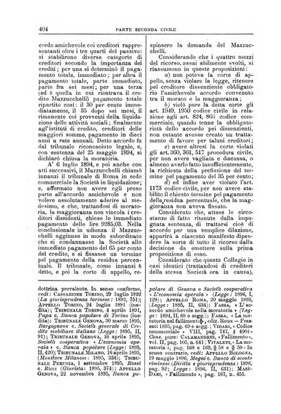 La Corte suprema di Roma raccolta periodica delle sentenze della Corte di cassazione di Roma