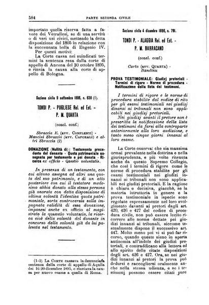 La Corte suprema di Roma raccolta periodica delle sentenze della Corte di cassazione di Roma