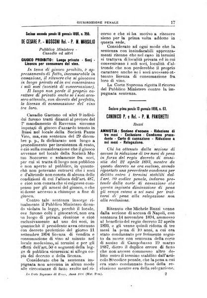 La Corte suprema di Roma raccolta periodica delle sentenze della Corte di cassazione di Roma