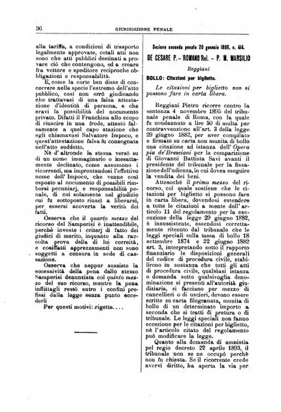 La Corte suprema di Roma raccolta periodica delle sentenze della Corte di cassazione di Roma