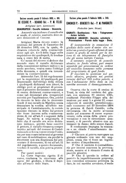 La Corte suprema di Roma raccolta periodica delle sentenze della Corte di cassazione di Roma