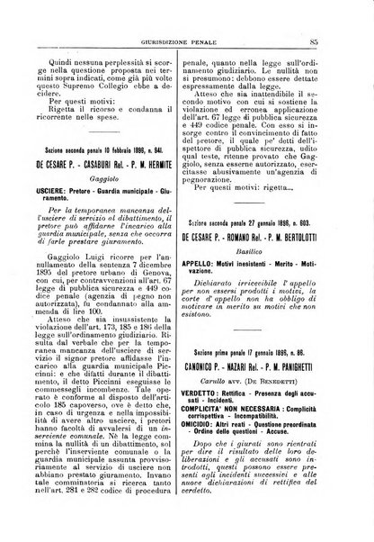 La Corte suprema di Roma raccolta periodica delle sentenze della Corte di cassazione di Roma