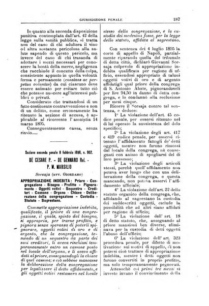 La Corte suprema di Roma raccolta periodica delle sentenze della Corte di cassazione di Roma