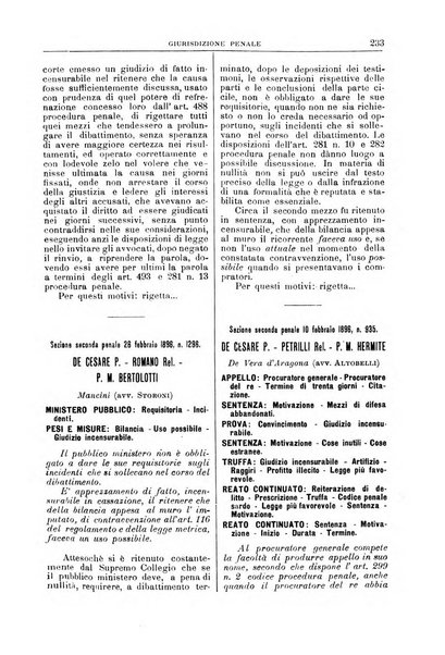 La Corte suprema di Roma raccolta periodica delle sentenze della Corte di cassazione di Roma