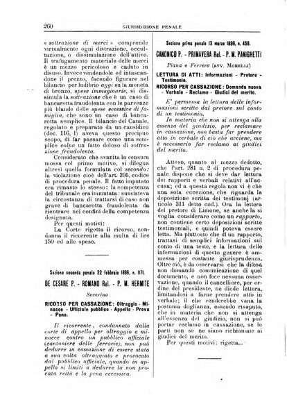 La Corte suprema di Roma raccolta periodica delle sentenze della Corte di cassazione di Roma