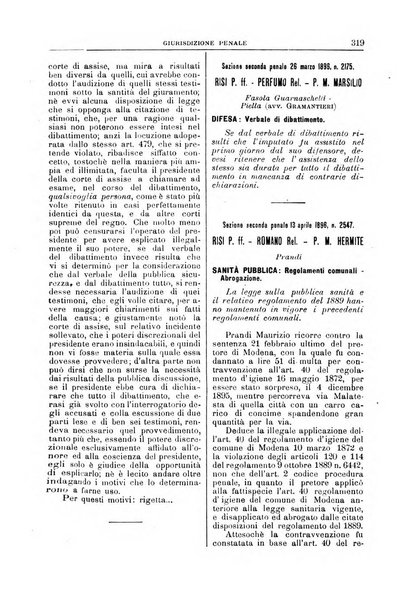 La Corte suprema di Roma raccolta periodica delle sentenze della Corte di cassazione di Roma