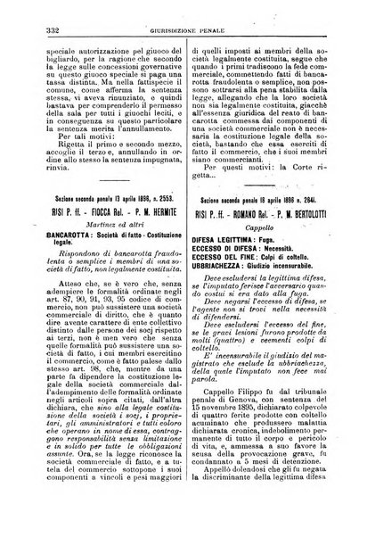 La Corte suprema di Roma raccolta periodica delle sentenze della Corte di cassazione di Roma