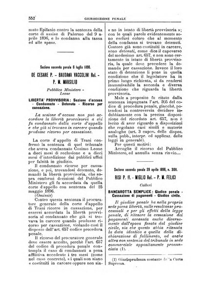 La Corte suprema di Roma raccolta periodica delle sentenze della Corte di cassazione di Roma