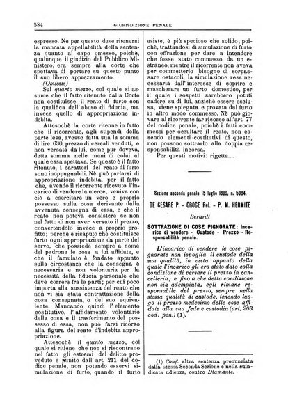 La Corte suprema di Roma raccolta periodica delle sentenze della Corte di cassazione di Roma