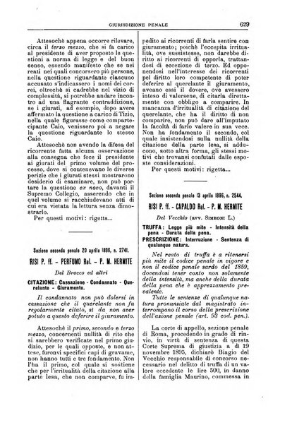 La Corte suprema di Roma raccolta periodica delle sentenze della Corte di cassazione di Roma