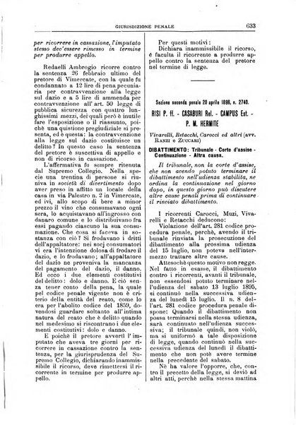 La Corte suprema di Roma raccolta periodica delle sentenze della Corte di cassazione di Roma