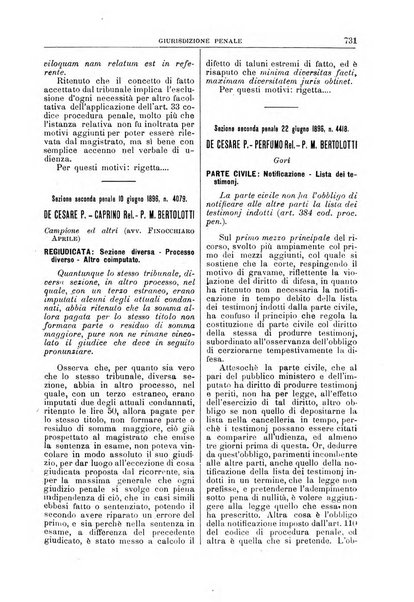 La Corte suprema di Roma raccolta periodica delle sentenze della Corte di cassazione di Roma