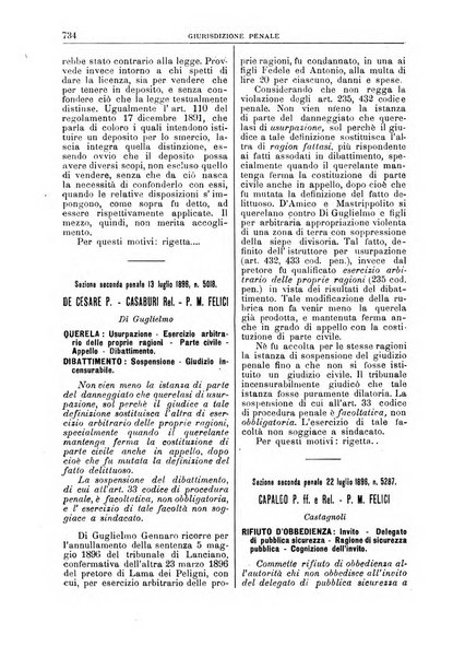 La Corte suprema di Roma raccolta periodica delle sentenze della Corte di cassazione di Roma