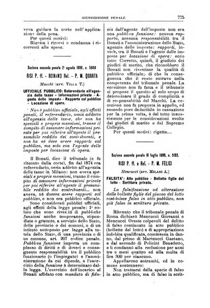 La Corte suprema di Roma raccolta periodica delle sentenze della Corte di cassazione di Roma