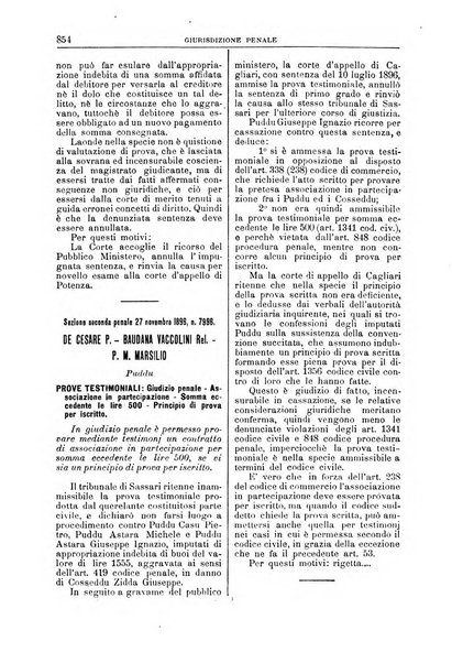 La Corte suprema di Roma raccolta periodica delle sentenze della Corte di cassazione di Roma