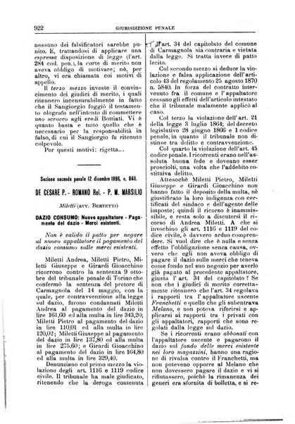 La Corte suprema di Roma raccolta periodica delle sentenze della Corte di cassazione di Roma