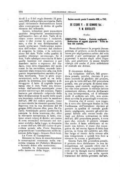 La Corte suprema di Roma raccolta periodica delle sentenze della Corte di cassazione di Roma