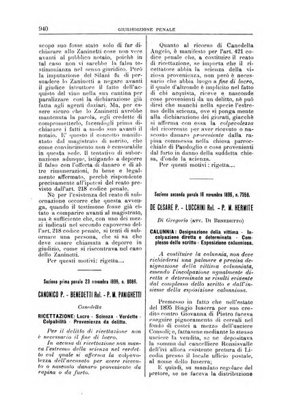 La Corte suprema di Roma raccolta periodica delle sentenze della Corte di cassazione di Roma