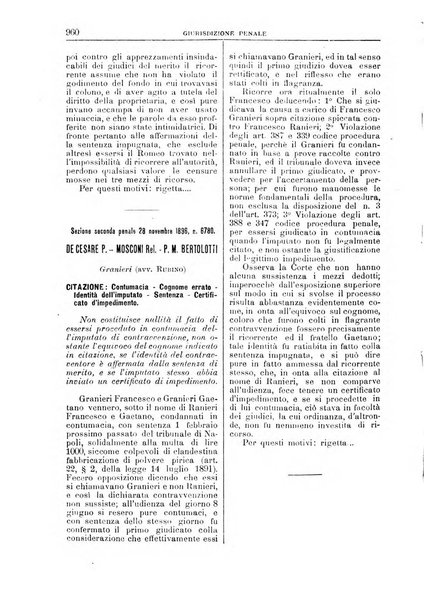 La Corte suprema di Roma raccolta periodica delle sentenze della Corte di cassazione di Roma