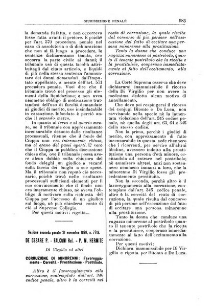 La Corte suprema di Roma raccolta periodica delle sentenze della Corte di cassazione di Roma