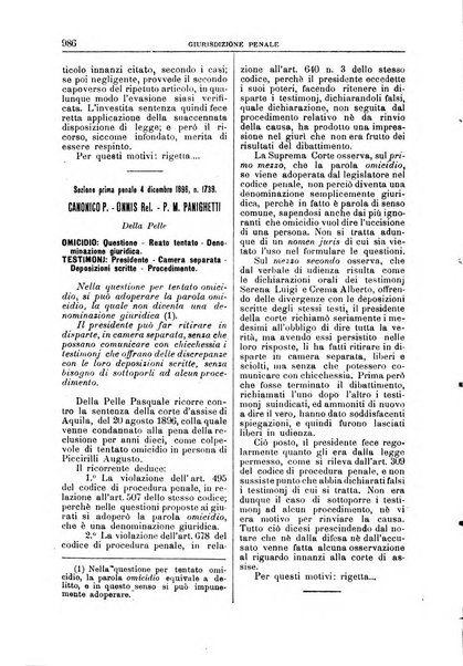 La Corte suprema di Roma raccolta periodica delle sentenze della Corte di cassazione di Roma