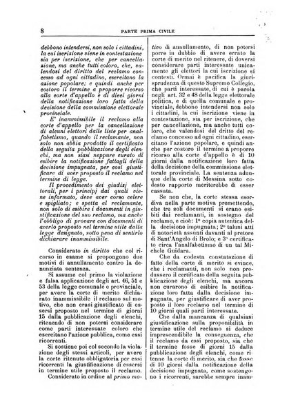 La Corte suprema di Roma raccolta periodica delle sentenze della Corte di cassazione di Roma