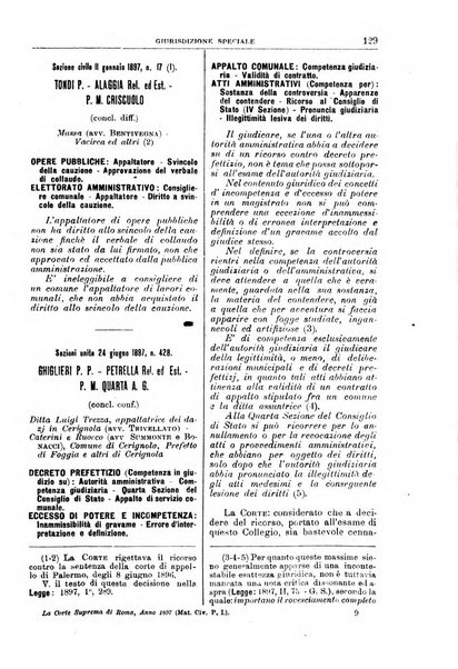 La Corte suprema di Roma raccolta periodica delle sentenze della Corte di cassazione di Roma