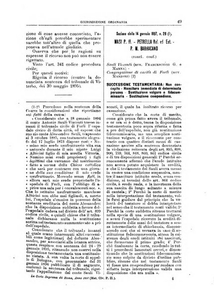 La Corte suprema di Roma raccolta periodica delle sentenze della Corte di cassazione di Roma