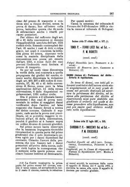 La Corte suprema di Roma raccolta periodica delle sentenze della Corte di cassazione di Roma