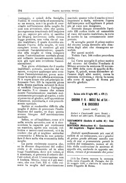 La Corte suprema di Roma raccolta periodica delle sentenze della Corte di cassazione di Roma