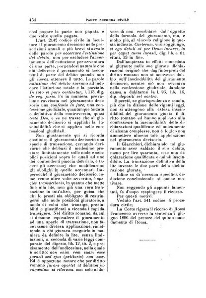 La Corte suprema di Roma raccolta periodica delle sentenze della Corte di cassazione di Roma