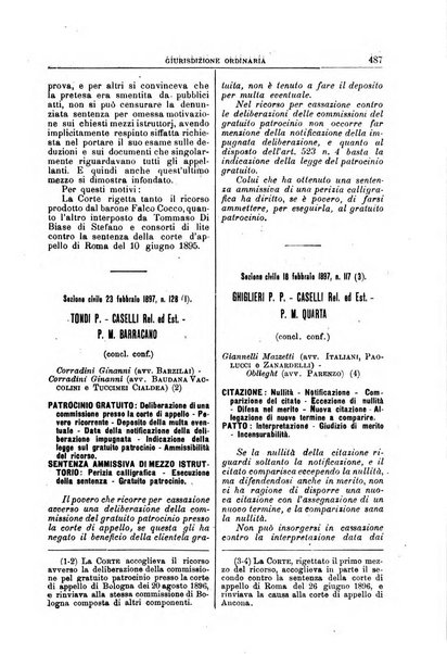 La Corte suprema di Roma raccolta periodica delle sentenze della Corte di cassazione di Roma