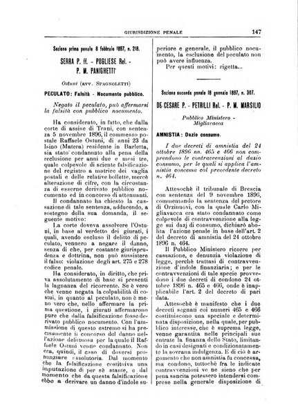 La Corte suprema di Roma raccolta periodica delle sentenze della Corte di cassazione di Roma