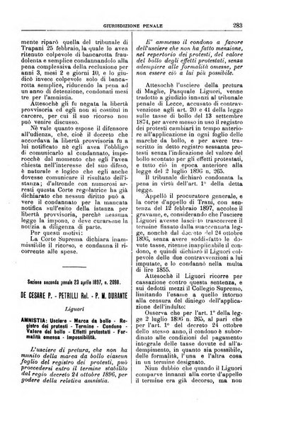 La Corte suprema di Roma raccolta periodica delle sentenze della Corte di cassazione di Roma