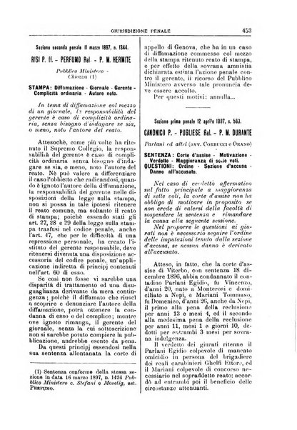 La Corte suprema di Roma raccolta periodica delle sentenze della Corte di cassazione di Roma