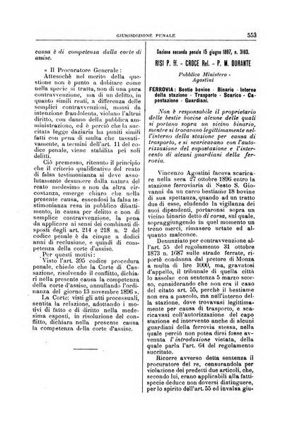 La Corte suprema di Roma raccolta periodica delle sentenze della Corte di cassazione di Roma