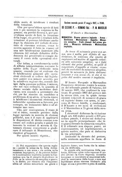 La Corte suprema di Roma raccolta periodica delle sentenze della Corte di cassazione di Roma