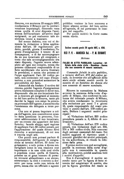 La Corte suprema di Roma raccolta periodica delle sentenze della Corte di cassazione di Roma