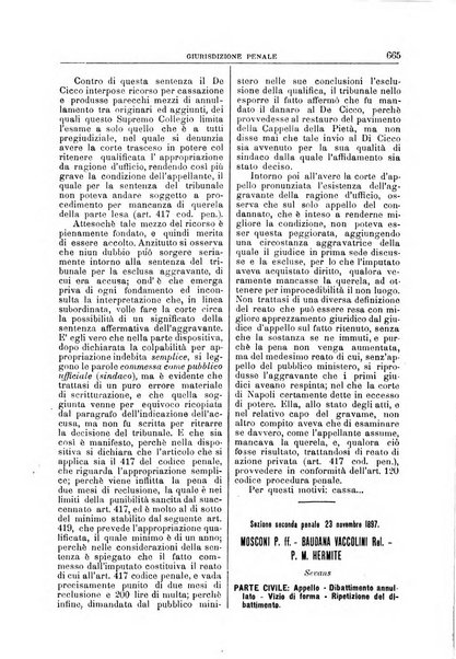 La Corte suprema di Roma raccolta periodica delle sentenze della Corte di cassazione di Roma