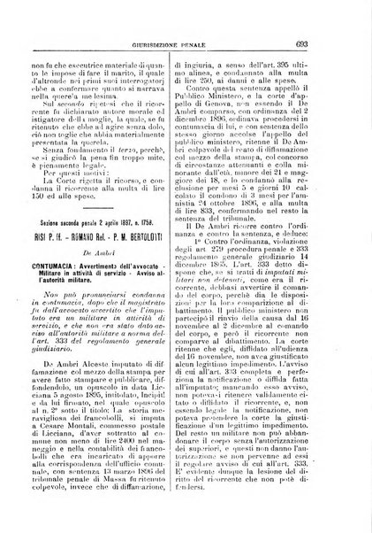 La Corte suprema di Roma raccolta periodica delle sentenze della Corte di cassazione di Roma